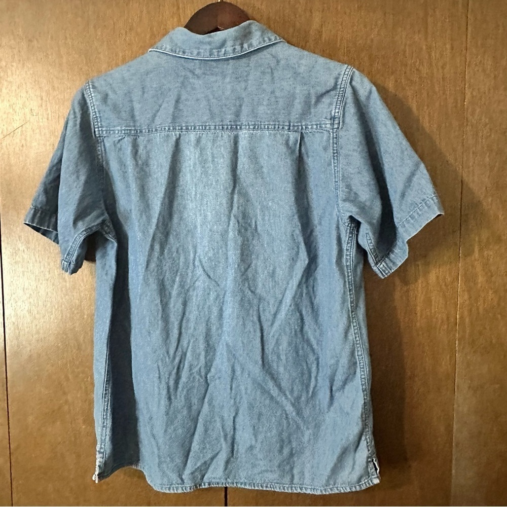 Tradition Country Collection Light Blue Nautical Beach Embroidered Shirt Sz M - Picture 9 of 12